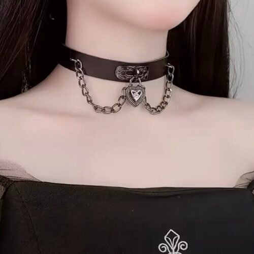 heart locket choker
