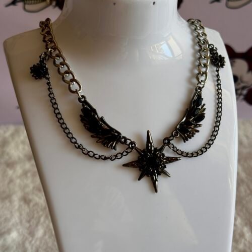 gothic black necklace