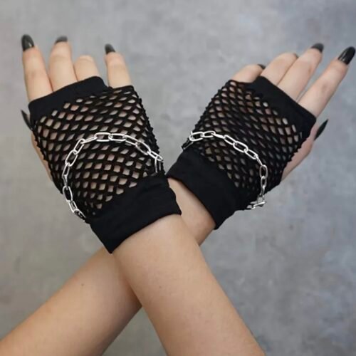 high elastic fishnet gloves
