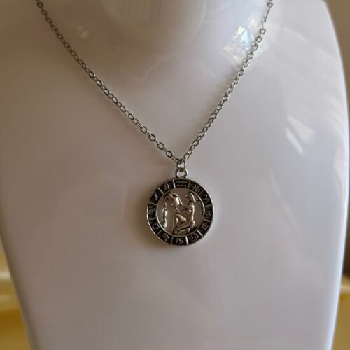 Aquarius zodiac sign necklace
