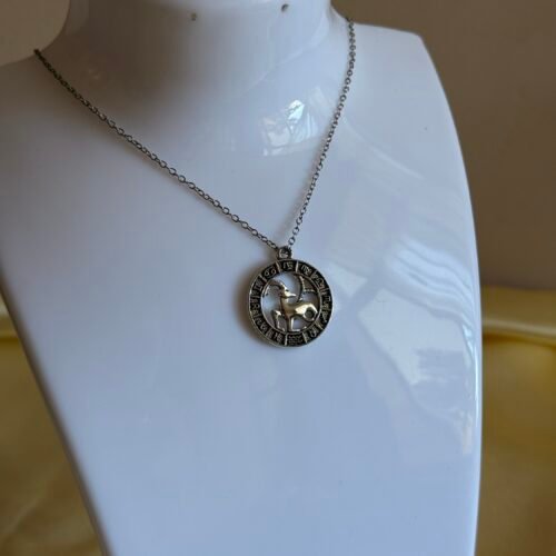 Capricorn zodiac sign necklace
