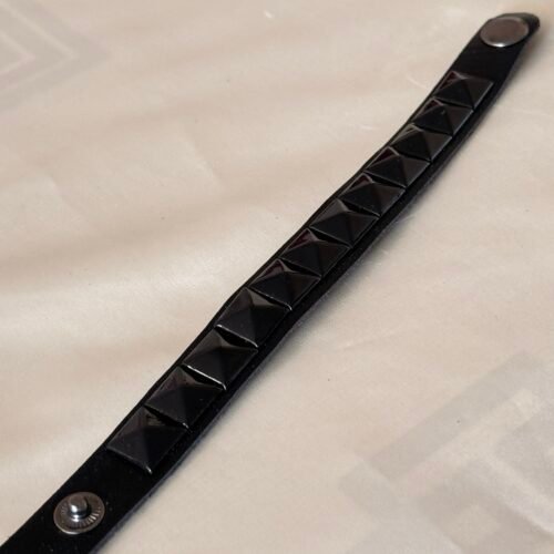 black punk studded bracelet