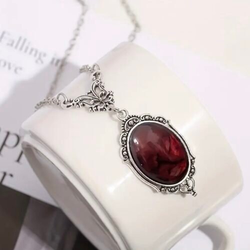 red gothic necklace
