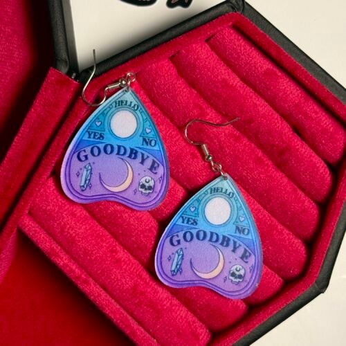ouija planchette earrings