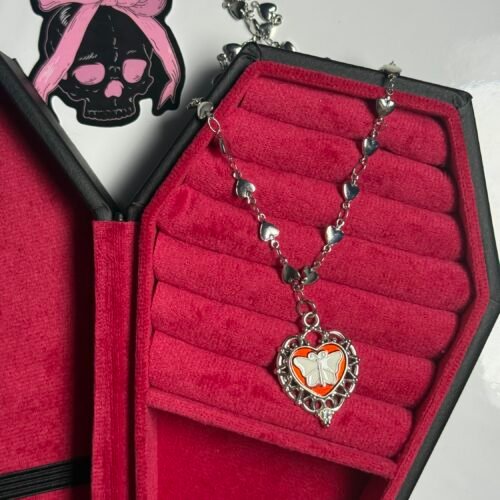 butterfly heart necklace