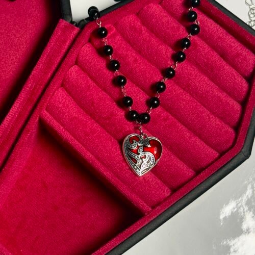 heart beaded necklace
