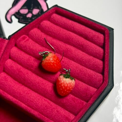 strawberry earrings