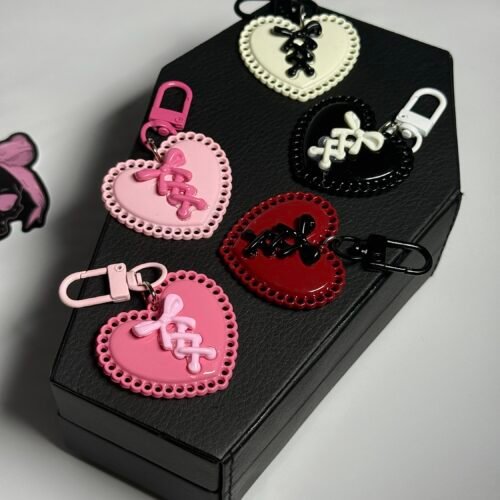 heart corset keychains