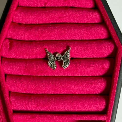 winged skull ring