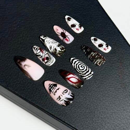 Uzumaki press on nails