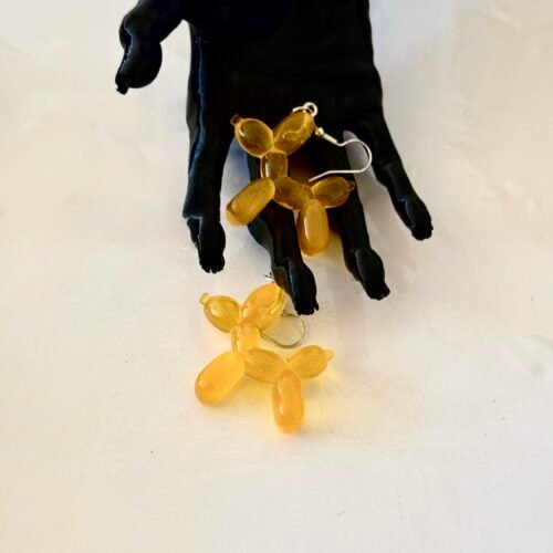balloon dog earrings