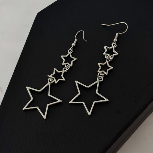 y2k 3 stars earrings