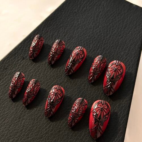 gothic press on nails