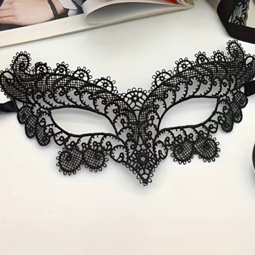 masquerade black lace mask